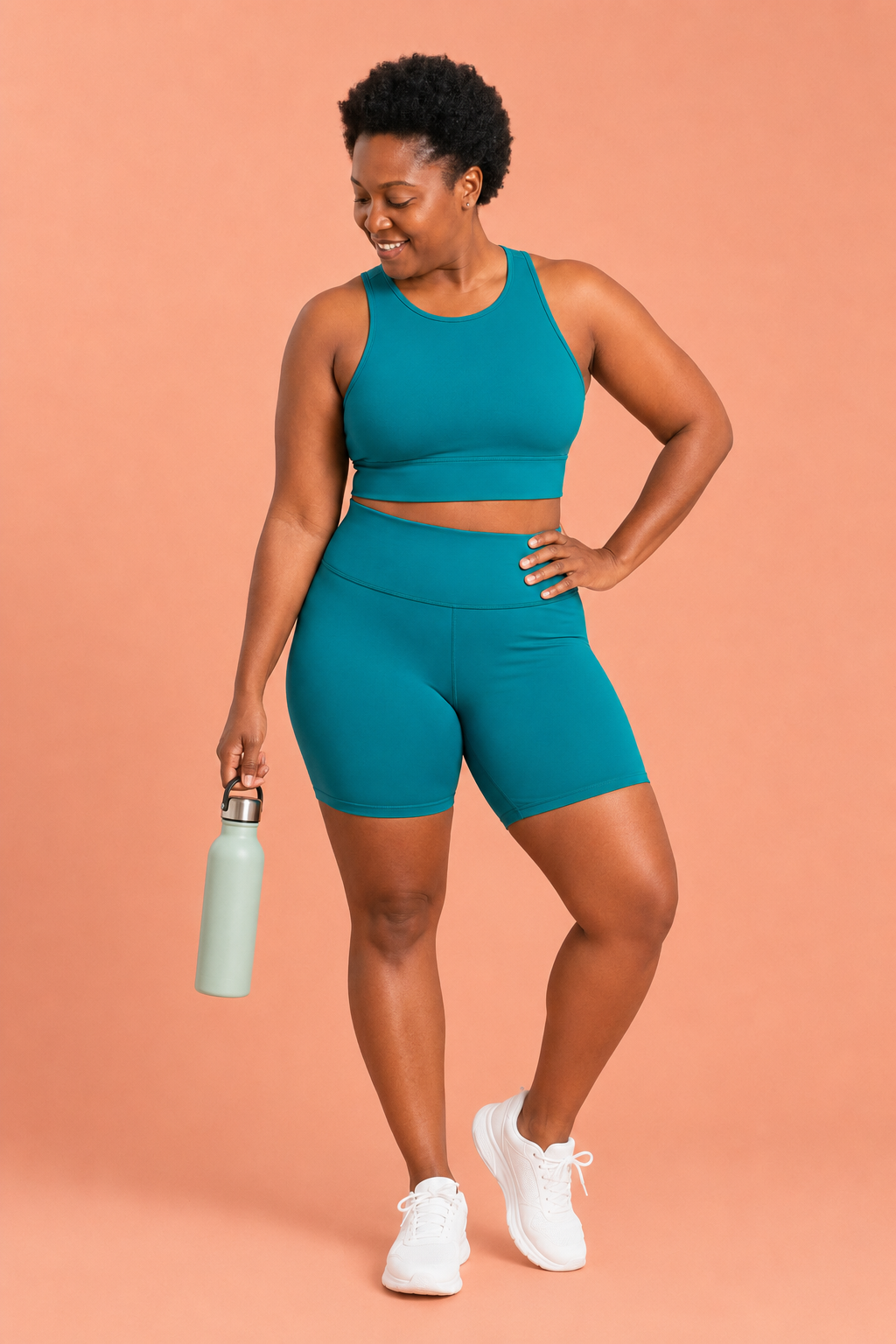 High Performance Teal Women's Active Shorts
