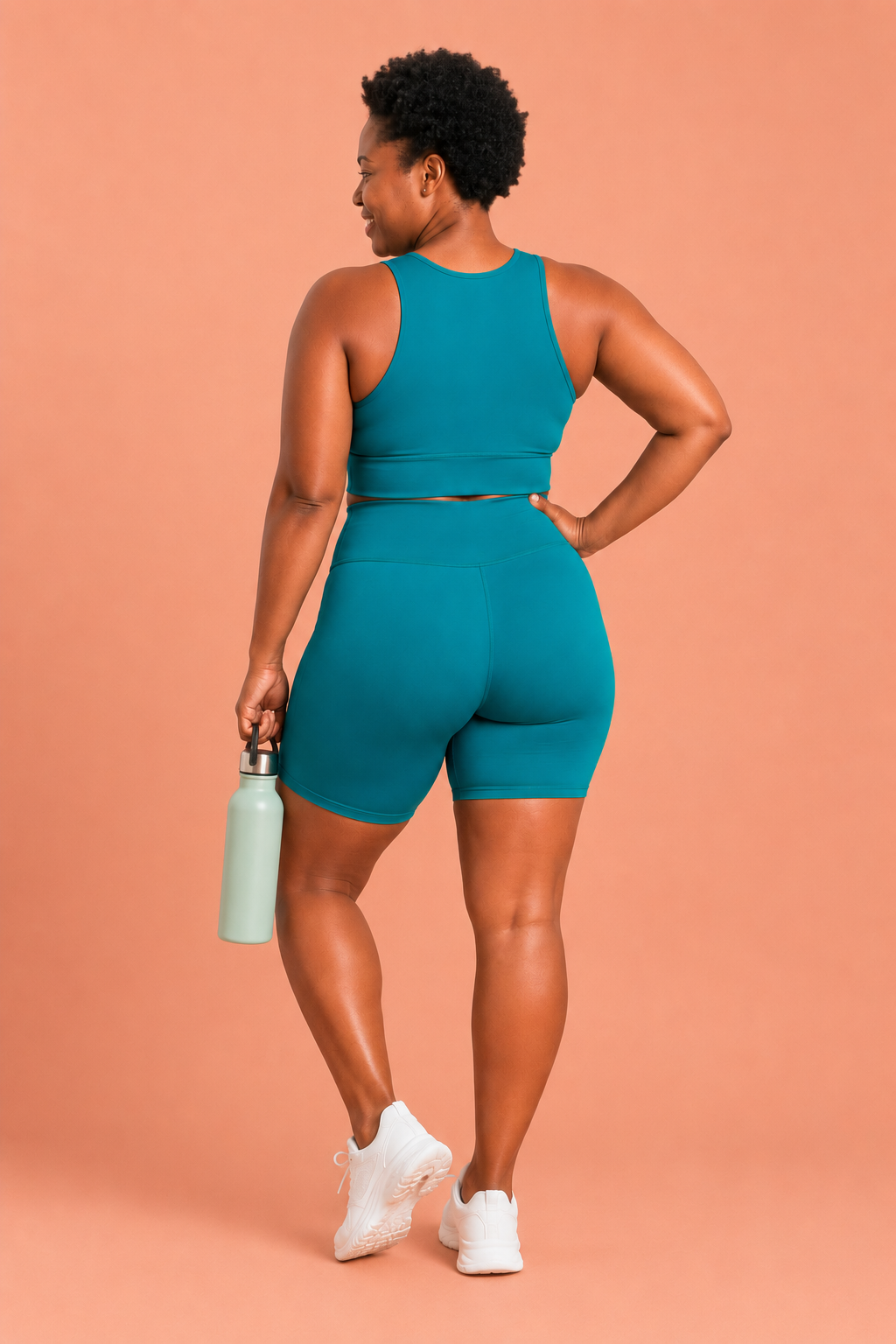 High Performance Teal Women's Active Shorts