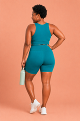 High Performance Teal Women's Active Shorts