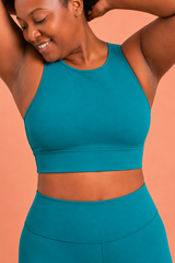 High Performance Teal Sports Bra