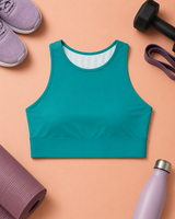 High Performance Teal Sports Bra