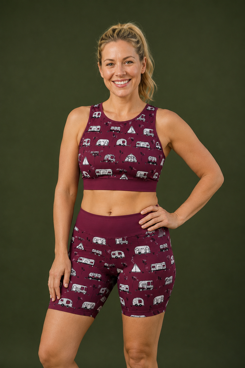 Happy Camper Women's Active Shorts