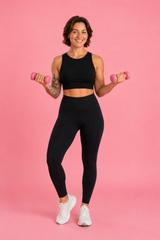 High Performance Black Leggings + Sports Bra Bundle
