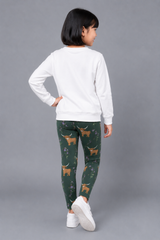 Highland Cow & Thistles Children's Active Leggings