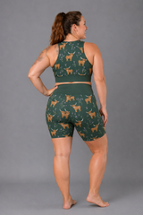 Highland Cow & Thistles Sports Bra