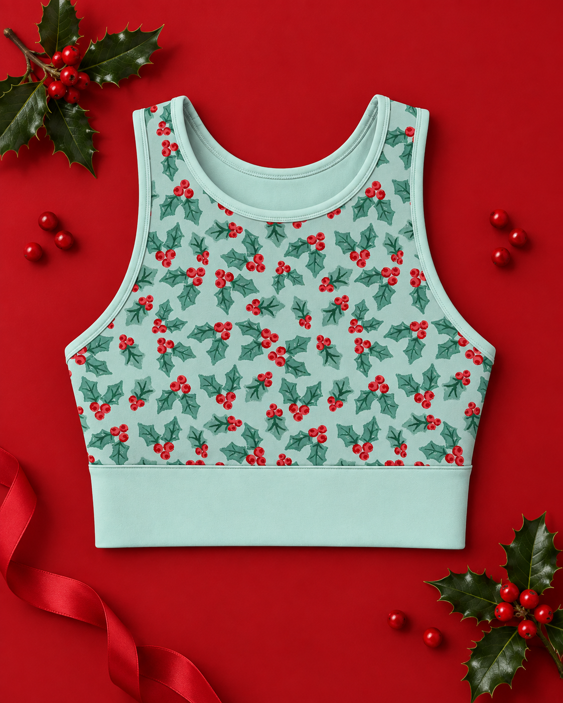 Holly Berries Women's Sports Bra