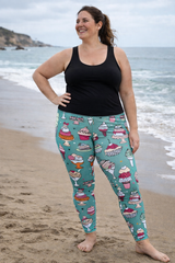 Last Chance - Cakes & Ice Cream Women's Activewear Leggings - Size 4-6 Regular