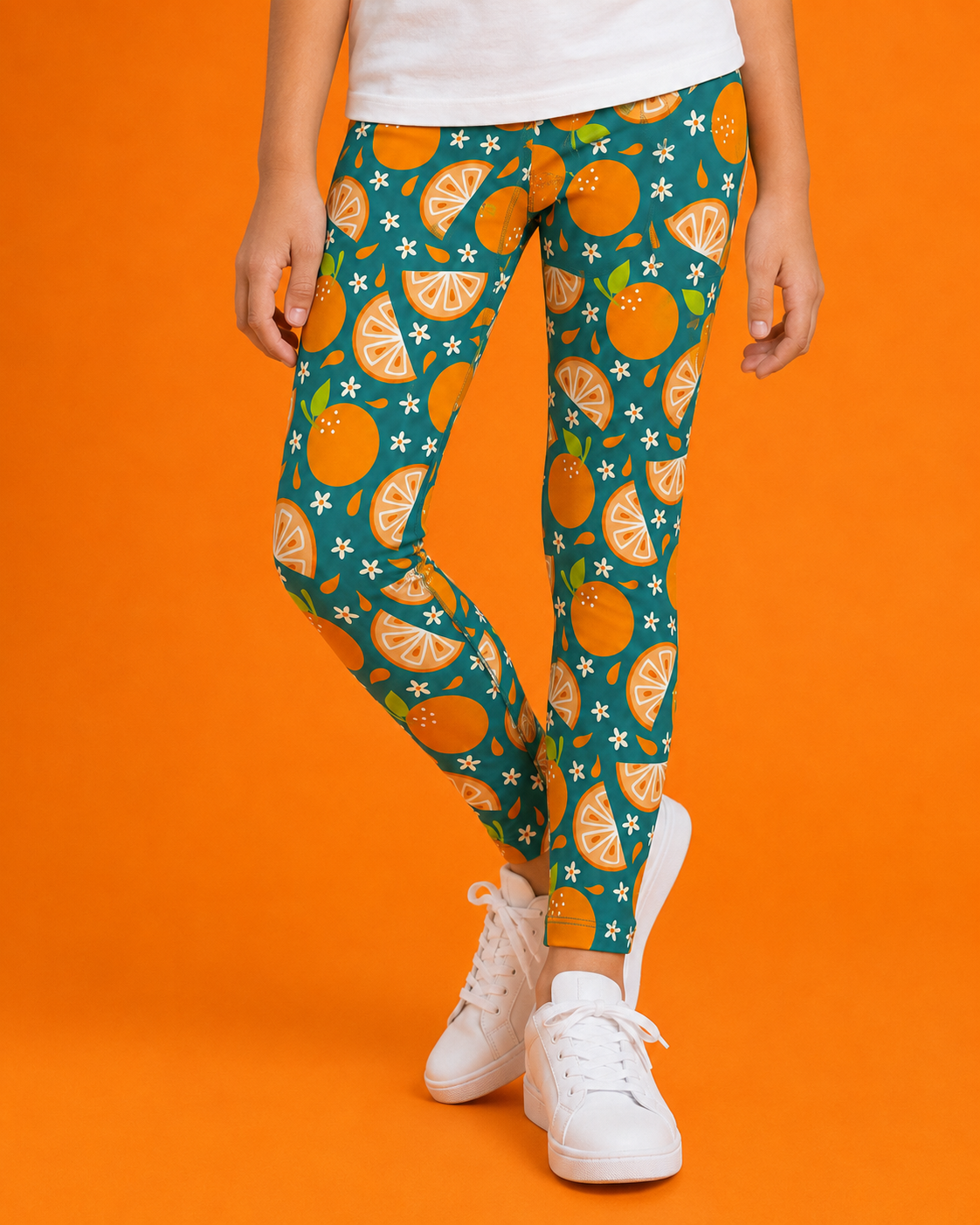 Juicy Oranges Children's Active Leggings