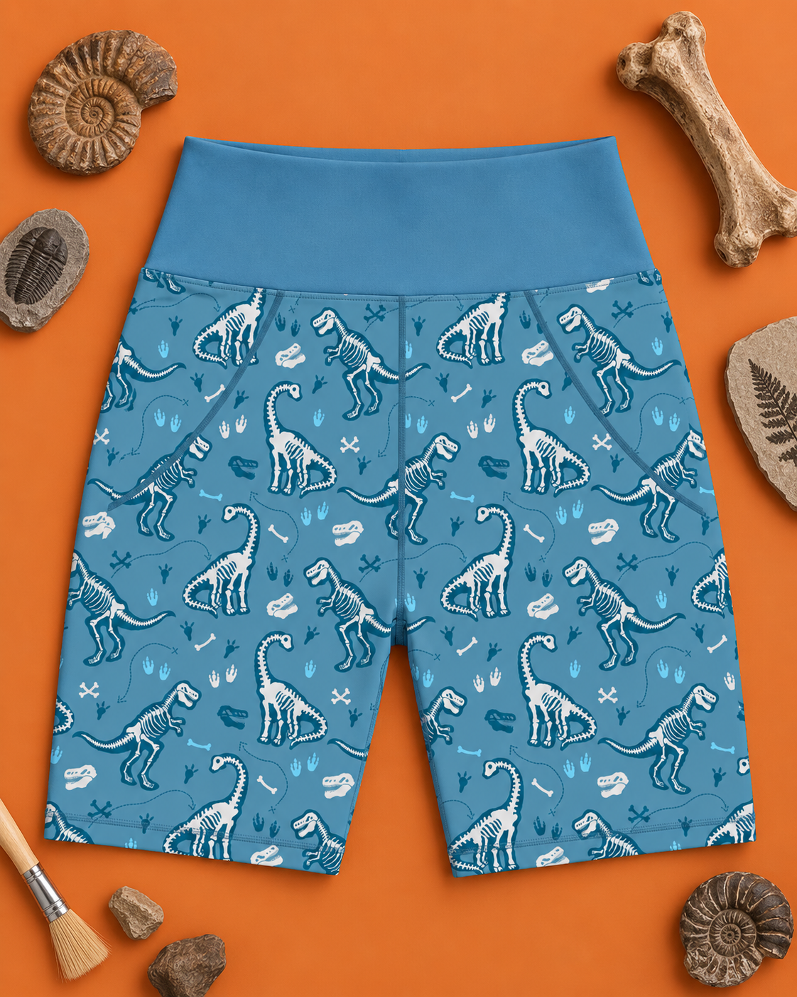 Jurassic Bones Women's Active Shorts