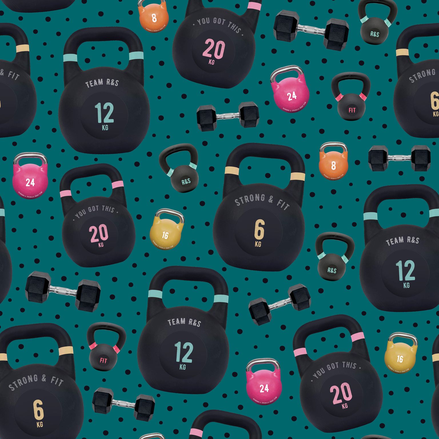 Kettlebells, Weights & Dumbbell Sports Bra - Size 6-8