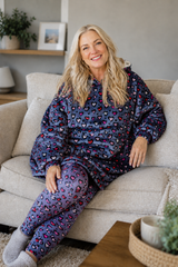 Last Chance - Leopard Hearts Adult Huggable Hoodie