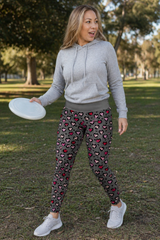 Leopard Hearts Women's Activewear Leggings