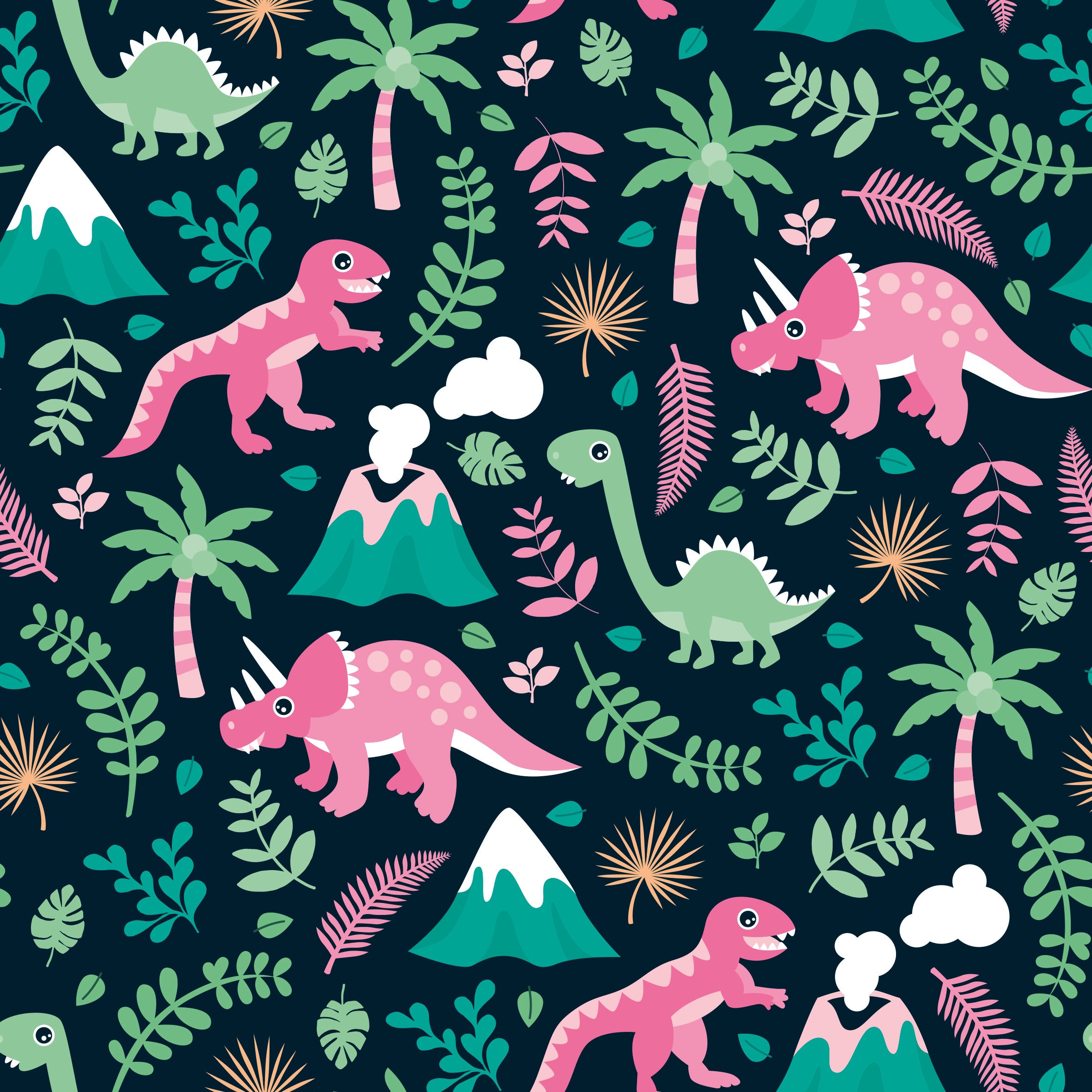 Pink Dino Children’s Active Leggings - Classic