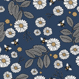 Navy Daisies Women's Activewear Leggings - Classic