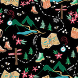 Black Hiking / Walking Women's Activewear Leggings