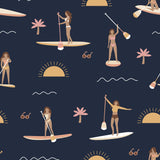 Navy Paddleboard Women's Activewear Leggings