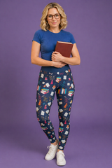 Love to Read Women's Activewear Leggings - Classic