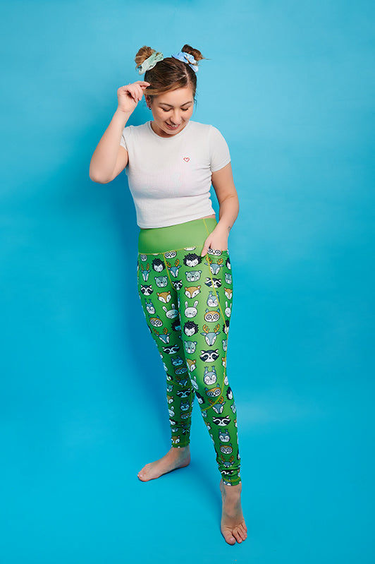 Forest Friends Women's Activewear Leggings