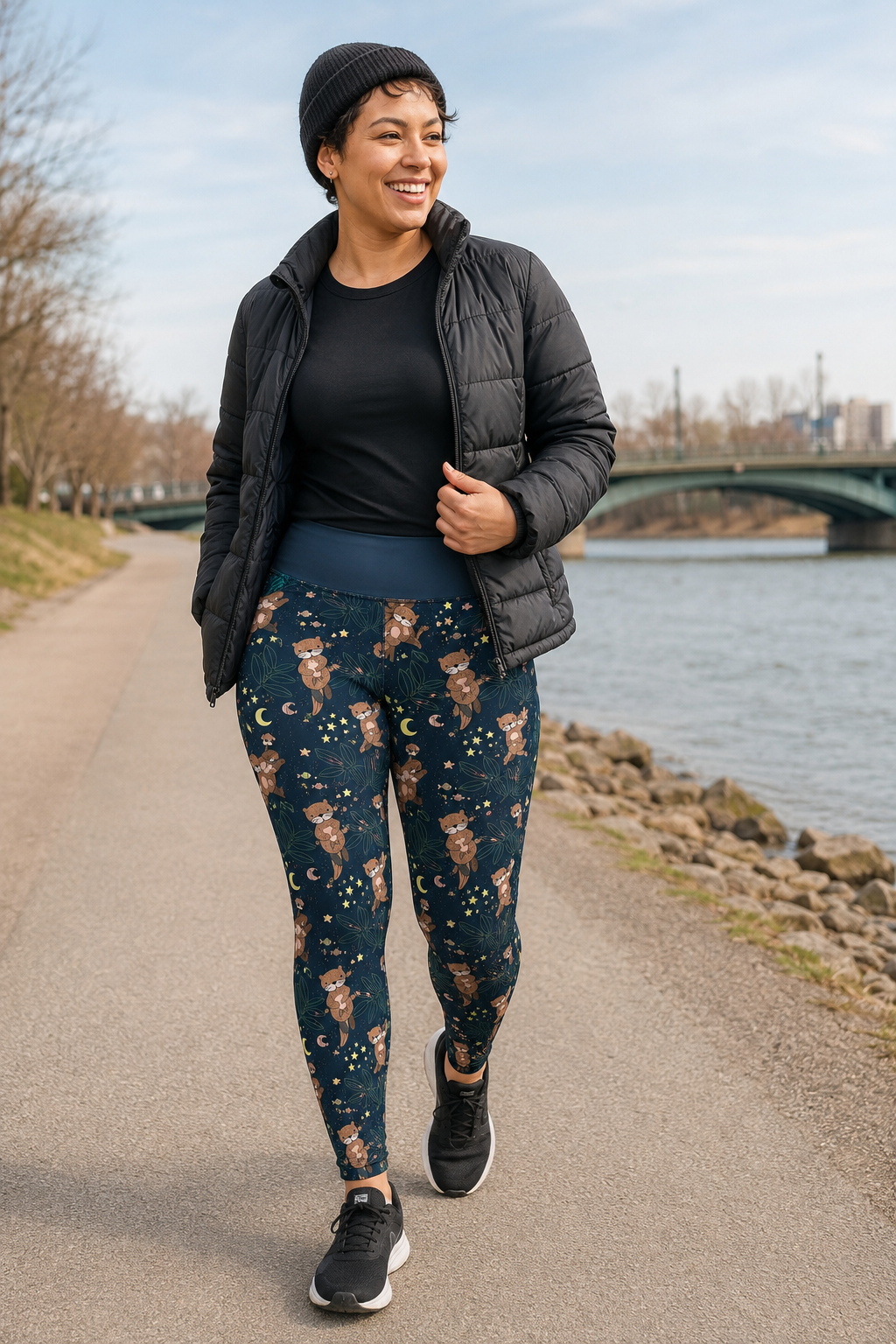 Midnight Otters Women's Activewear Leggings