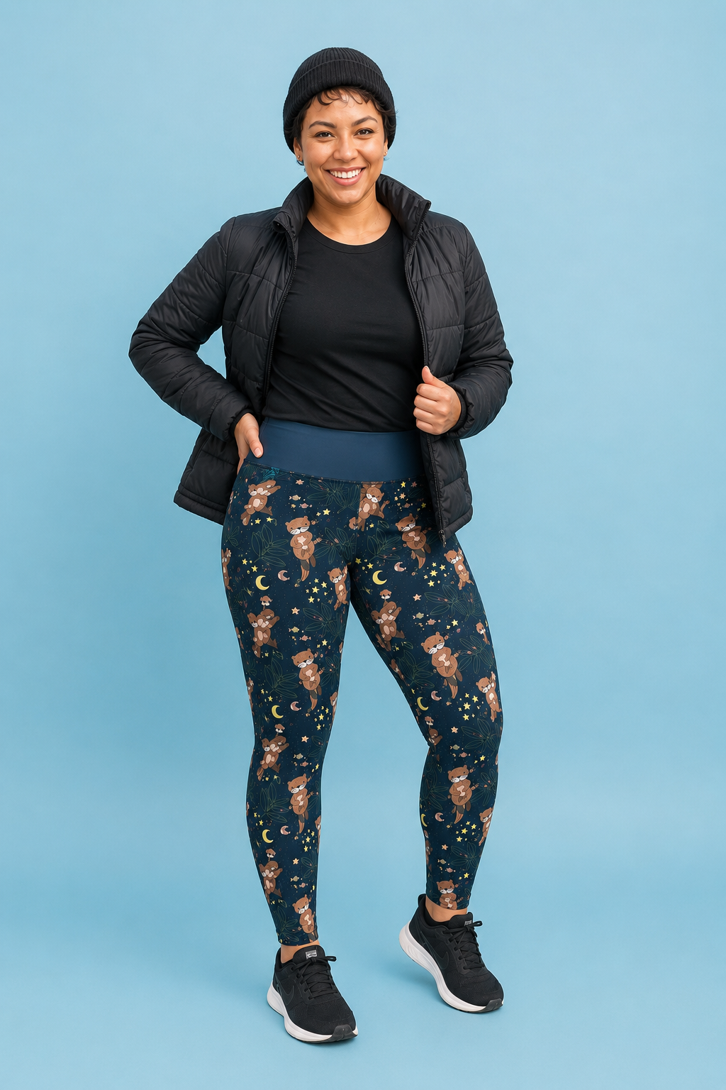 Midnight Otters Women's Activewear Leggings