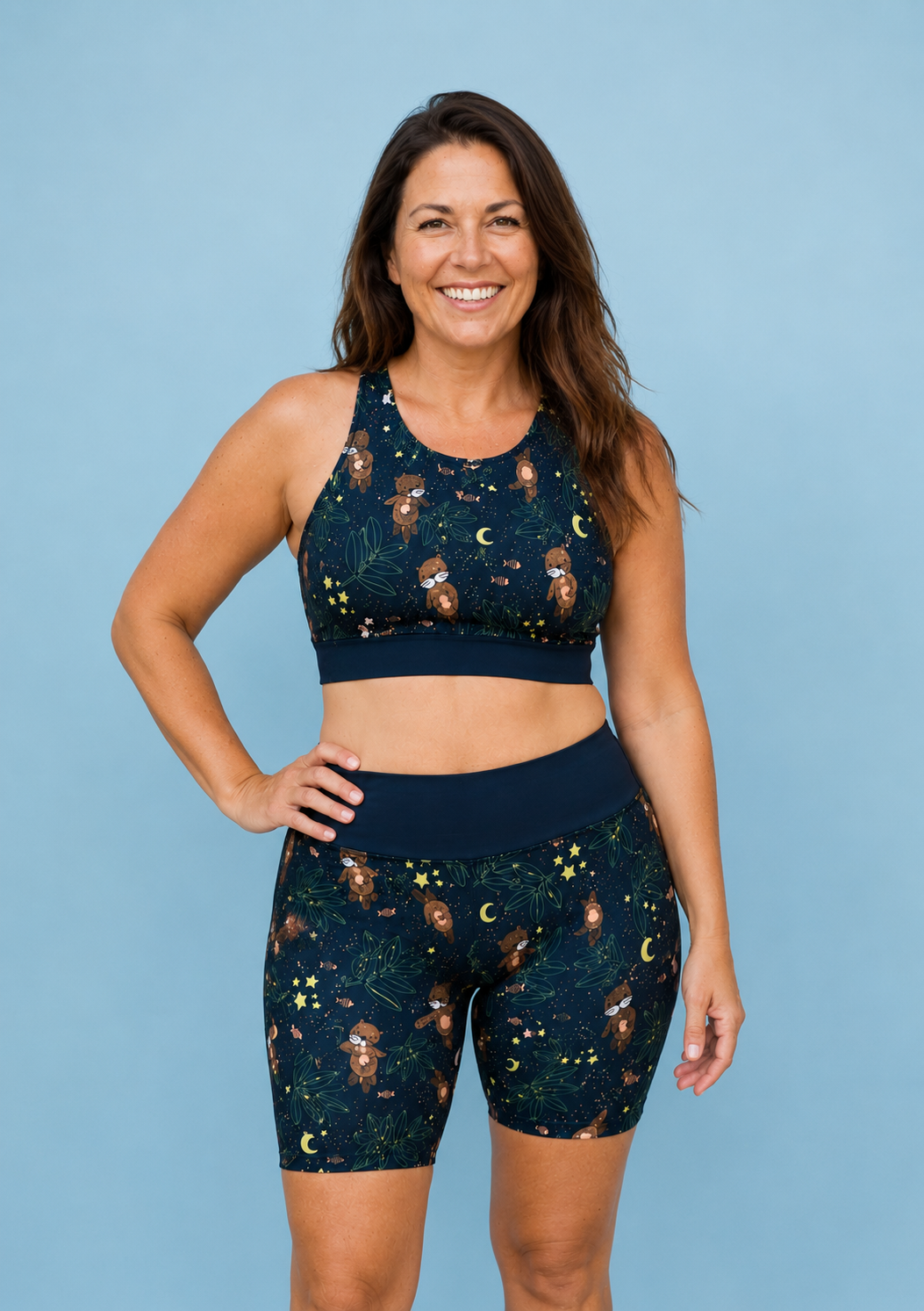 Midnight Otters Women's Active Shorts