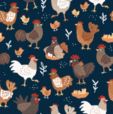 Navy Chicken Women's Activewear Leggings
