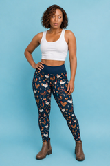 Navy Chicken Women's Activewear Leggings