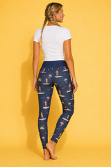 Navy Paddleboard Women's Activewear Leggings