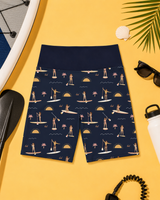 Navy Paddleboard Women's Active Shorts