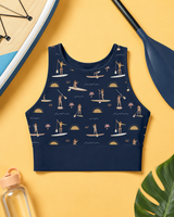 Navy Paddleboard Sports Bra