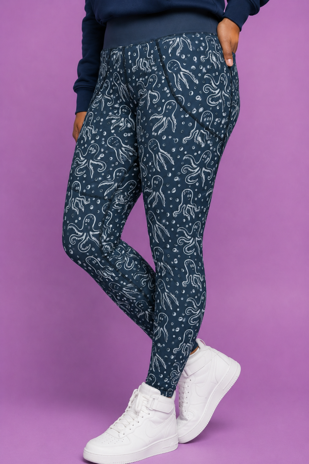 Octopus Bubbles Women's Activewear Leggings