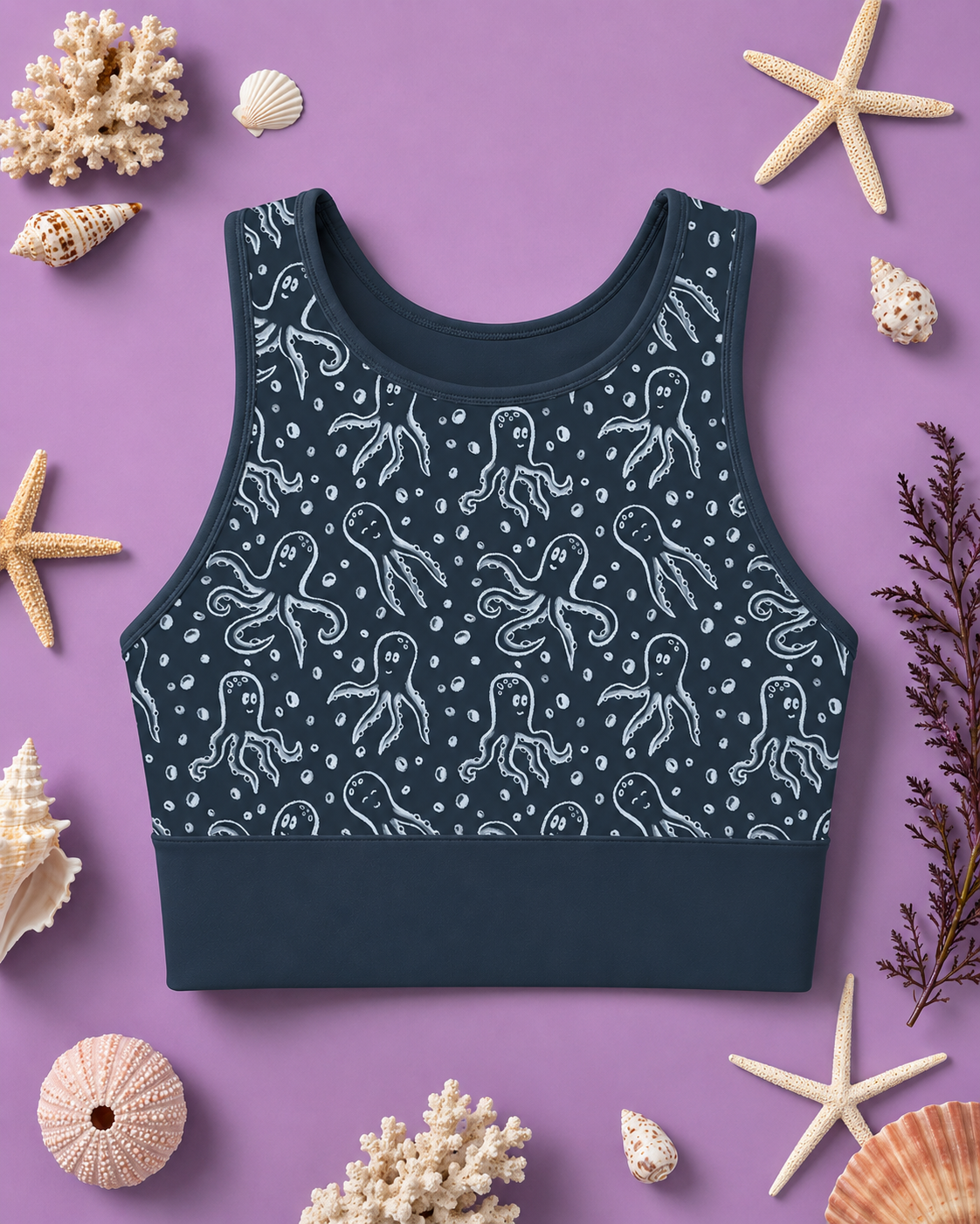 Octopus Bubbles Sports Bra