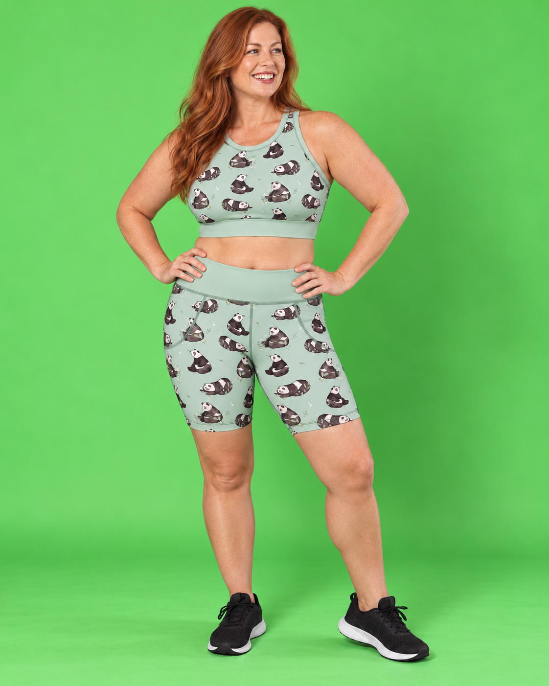 Panda Pals Women's Active Shorts