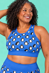 Penguin Party Women's Sports Bra