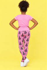 Pink Christmas Trees Children's Active Leggings