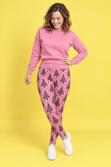 Pink Christmas Trees Women's Activewear Leggings