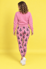 Pink Christmas Trees Women's Activewear Leggings