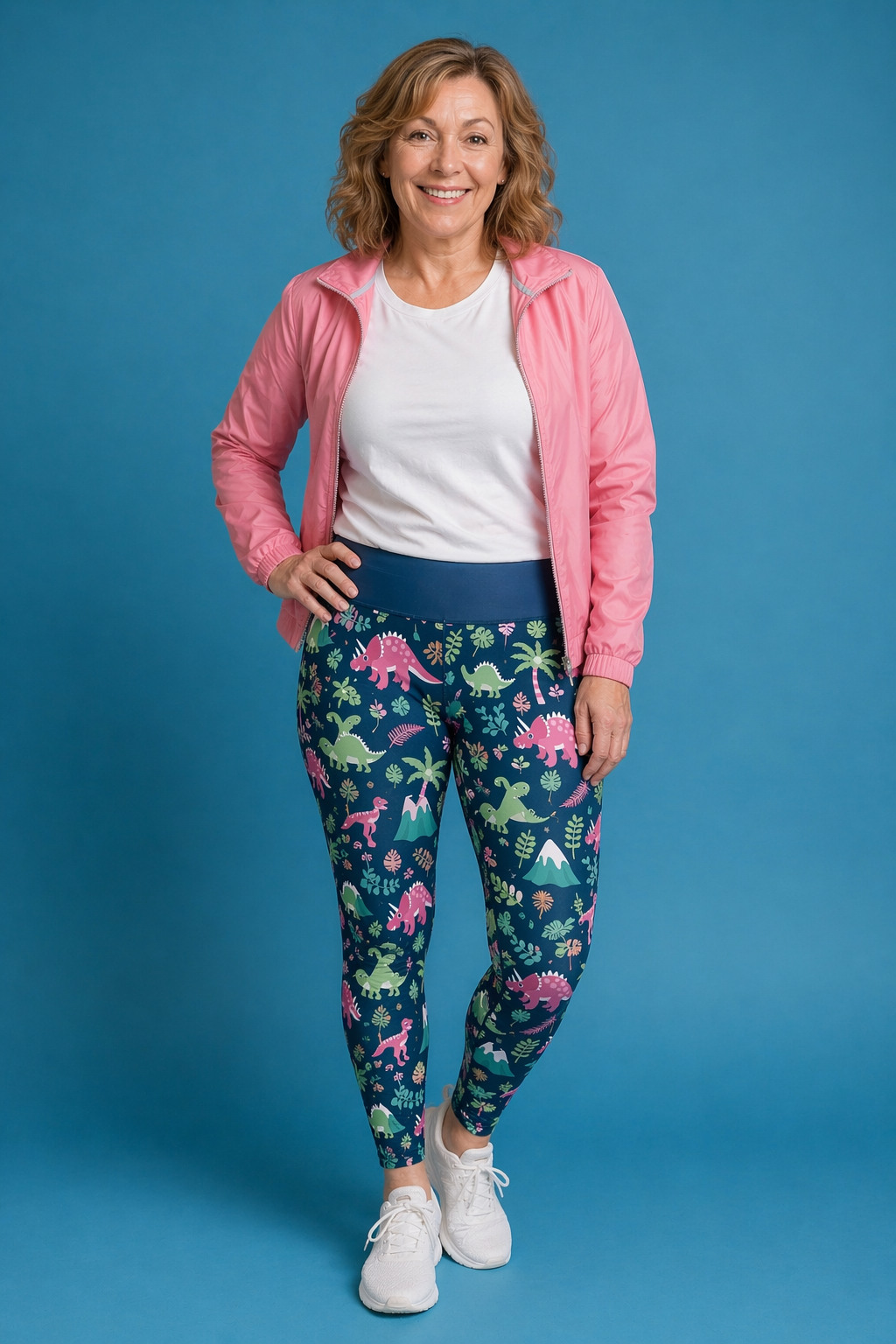 Pink Dino Women's Activewear Leggings