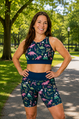 Pink Dino Sports Bra
