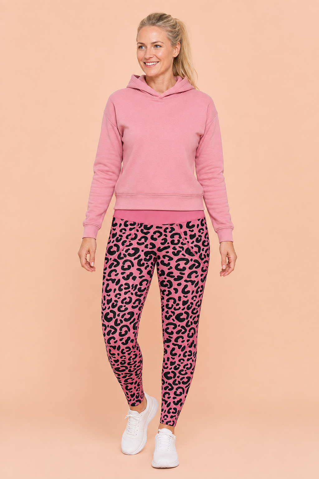 Pink Leopard Women's Activewear Leggings