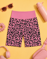 Pink Leopard Women's Active Shorts