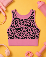 Pink Leopard Sports Bra
