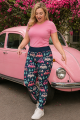 Pink Car Women's Activewear Leggings