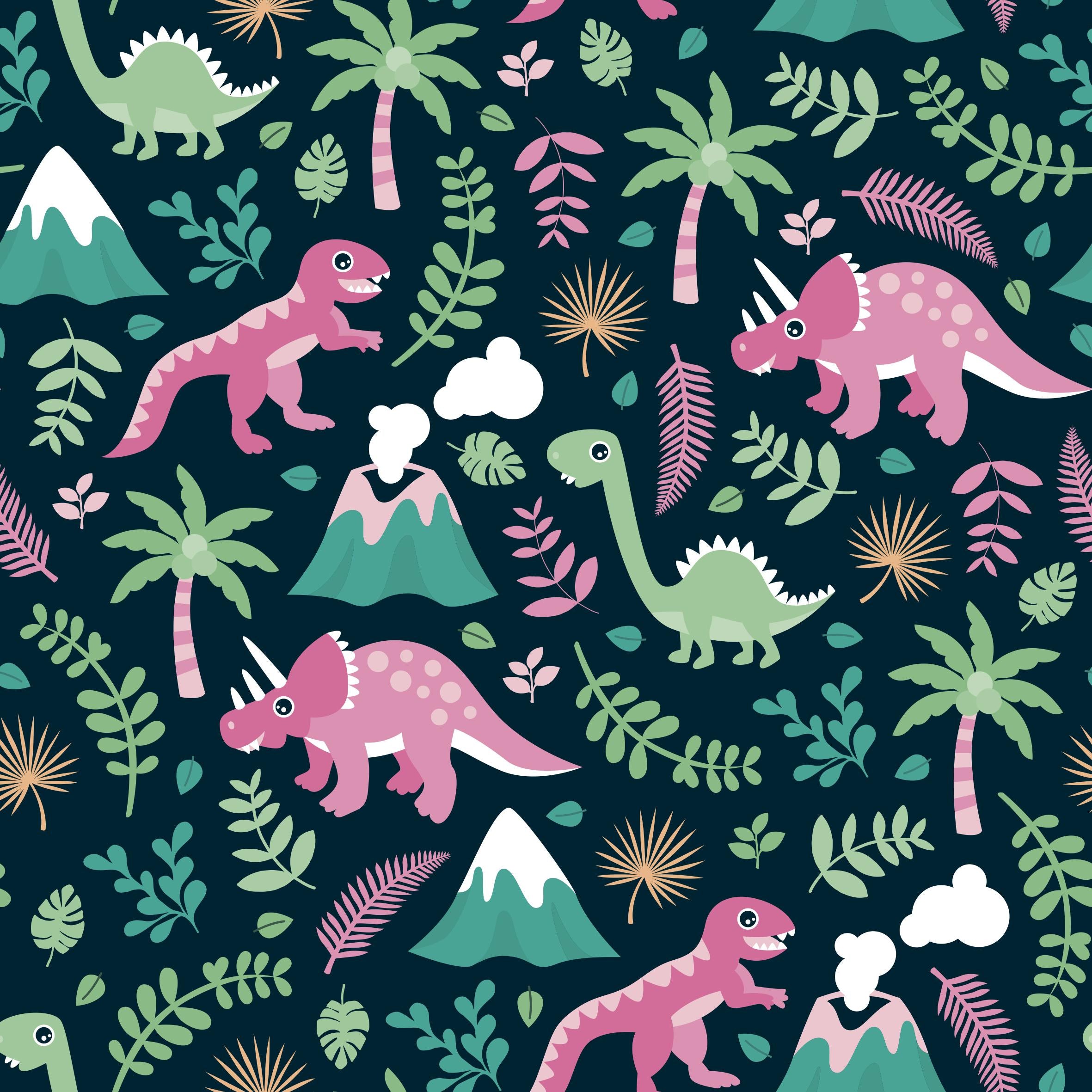 Pink Dino Children's Active Leggings