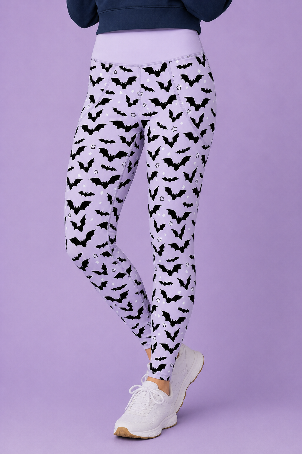 Purple Bats Women's Activewear Leggings