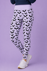 Purple Bats Women's Activewear Leggings