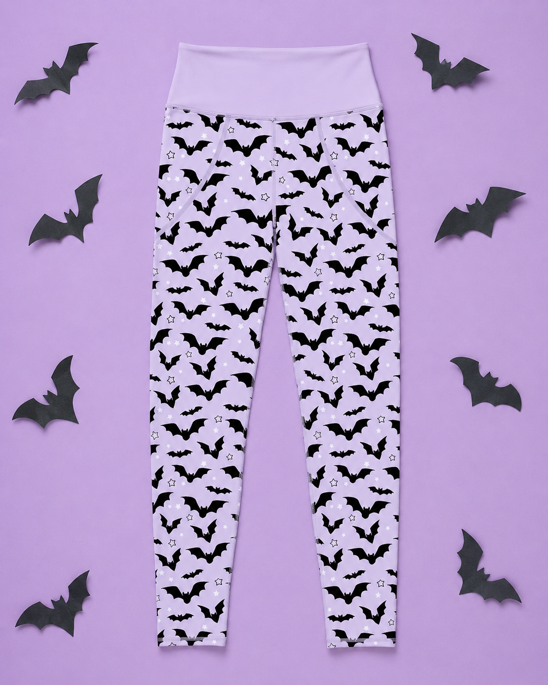 Purple Bats Women's Activewear Leggings