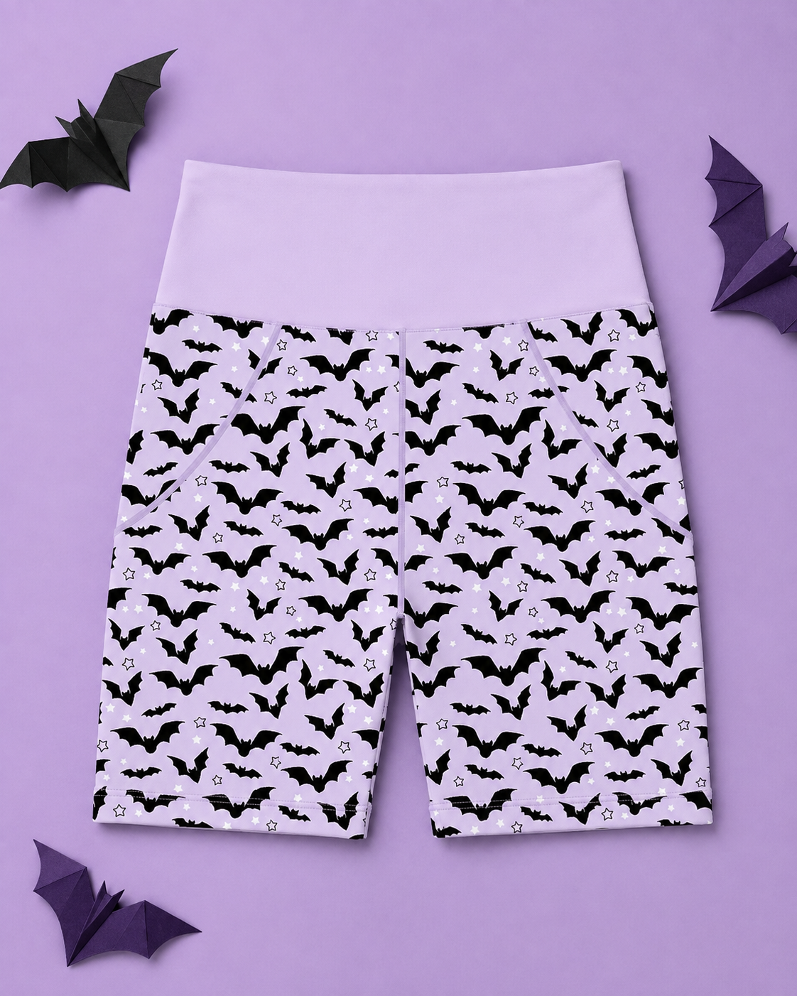 Purple Bats Women's Active Shorts