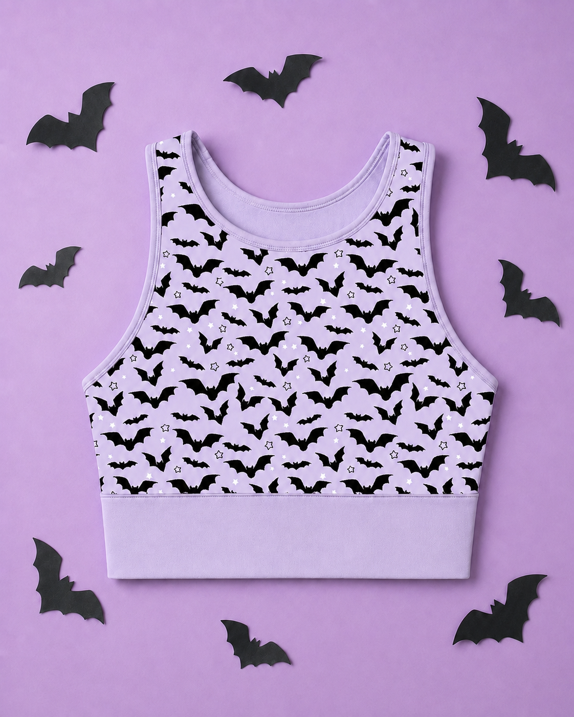 Purple Bats Sports Bra