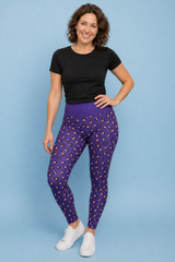 Purple Leopard Women's Activewear Leggings
